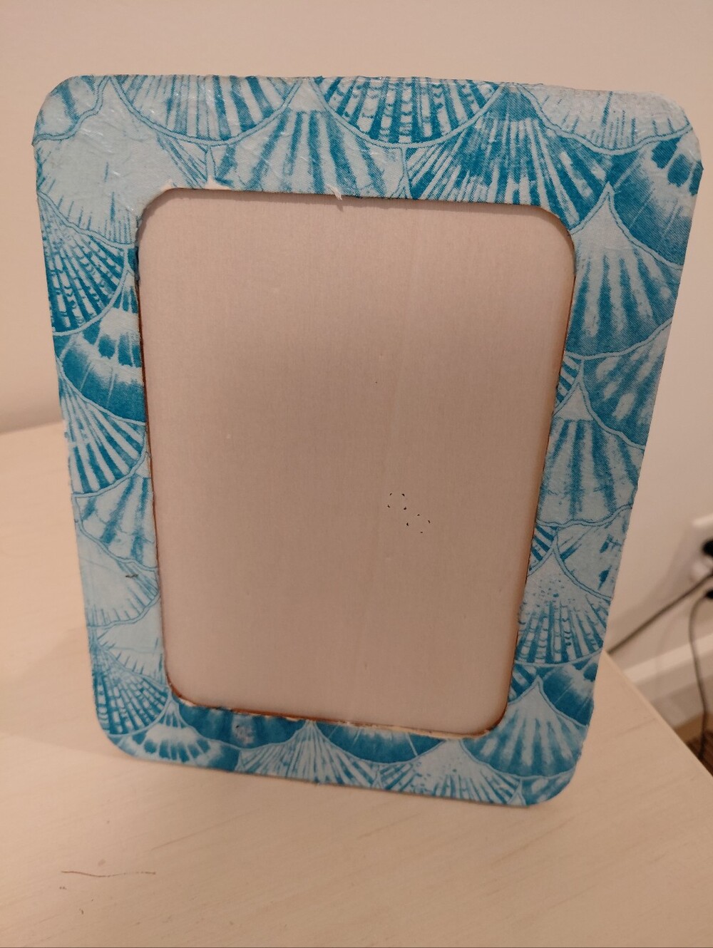 Blue Seashell Pattern Photo Frame - Unbranded